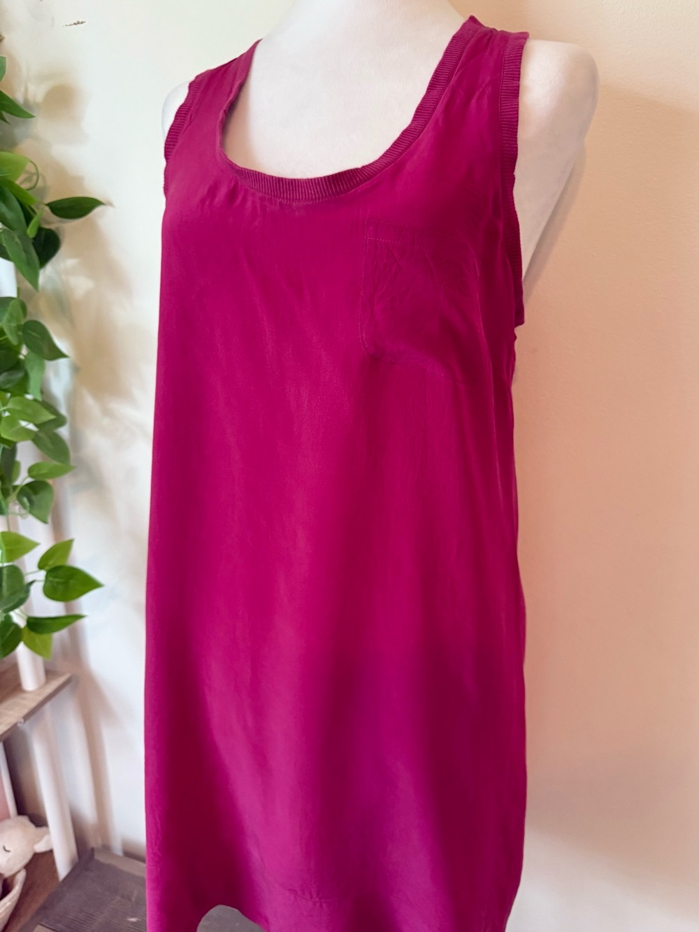 Joie Silk Racerback Tank Dress